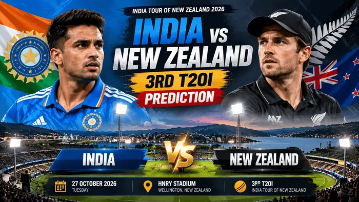 India vs New Zealand 3rd T20I Prediction 2026: Playing XI, Pitch Report and Winner