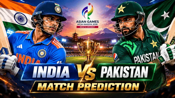 India vs Pakistan Asian Games 2026 men's cricket match prediction