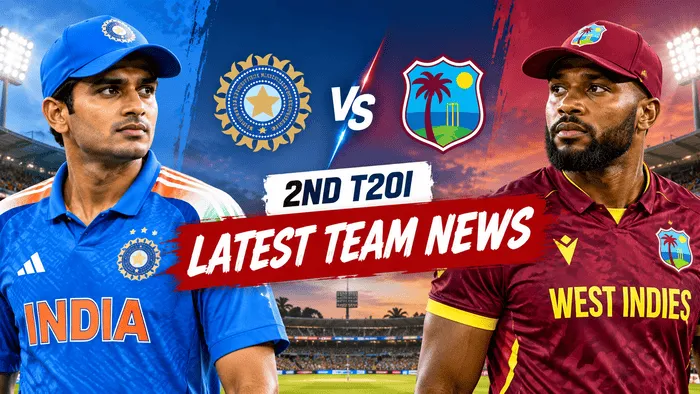 India vs West Indies 2nd T20I latest team news and squad updates