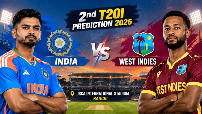 India vs West Indies 2nd T20I Prediction 2026