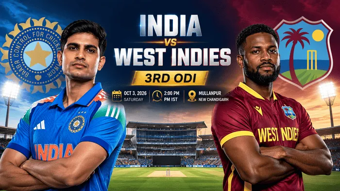 India vs West Indies 3rd ODI playing XI, pitch and weather preview in Mullanpur