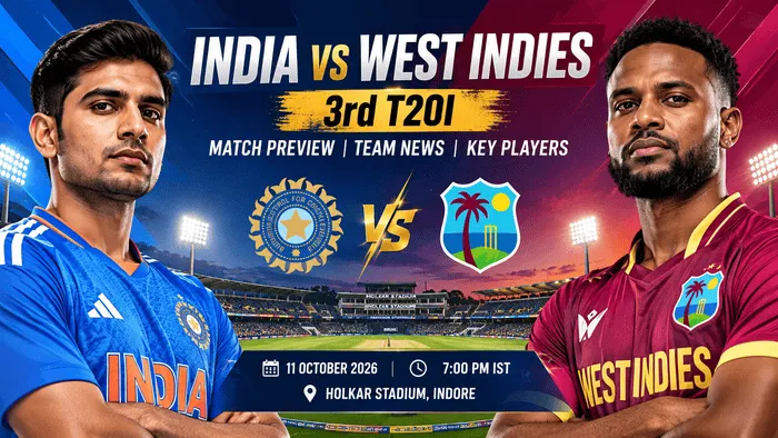 India vs West Indies 3rd T20I: Match Preview, Team News and Key Players