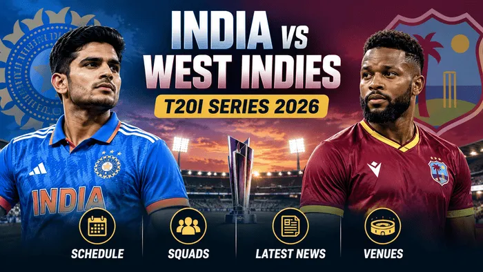 India vs West Indies T20I Series 2026 schedule, squads and latest news
