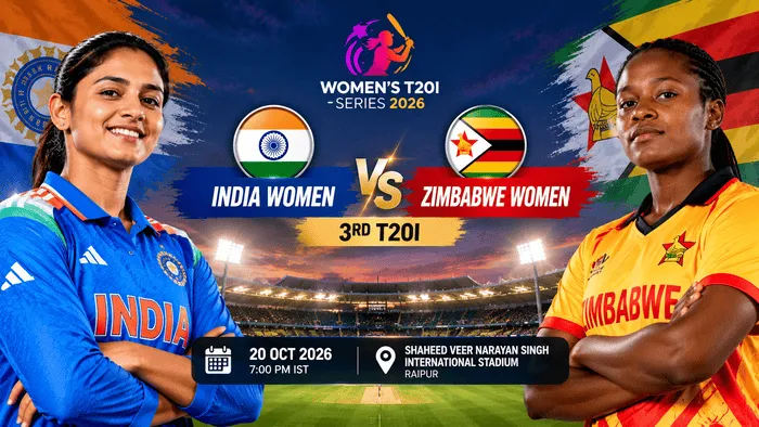 India Women vs Zimbabwe Women 3rd T20I match prediction 2026 in Raipur