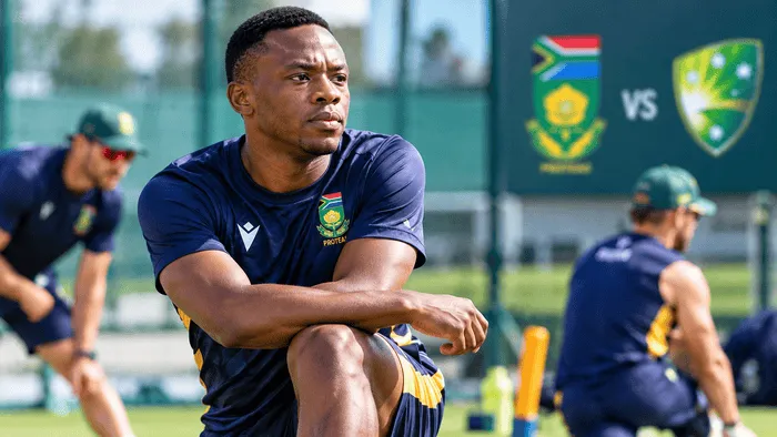 Kagiso Rabada during South Africa training ahead of Australia Test