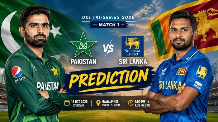 Pakistan vs Sri Lanka 1st ODI Prediction 2026 at Rawalpindi Cricket Stadium
