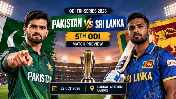 Pakistan vs Sri Lanka 5th ODI Preview: Can Sri Lanka Challenge the Unbeaten Hosts?