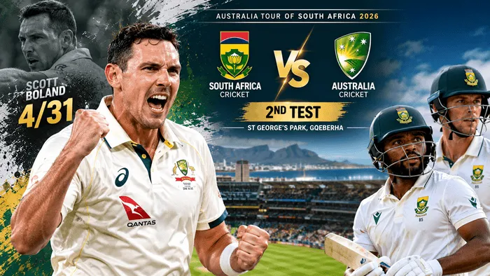 Scott Boland Takes 4/31 as South Africa Fight Back in 2nd Test