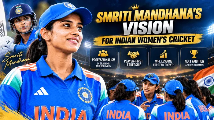 Smriti Mandhana’s vision for Indian women’s cricket, focusing on professionalism and player-first leadership