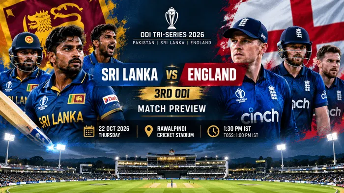 Sri Lanka vs England — ODI Tri-Series 2026 Match Preview
